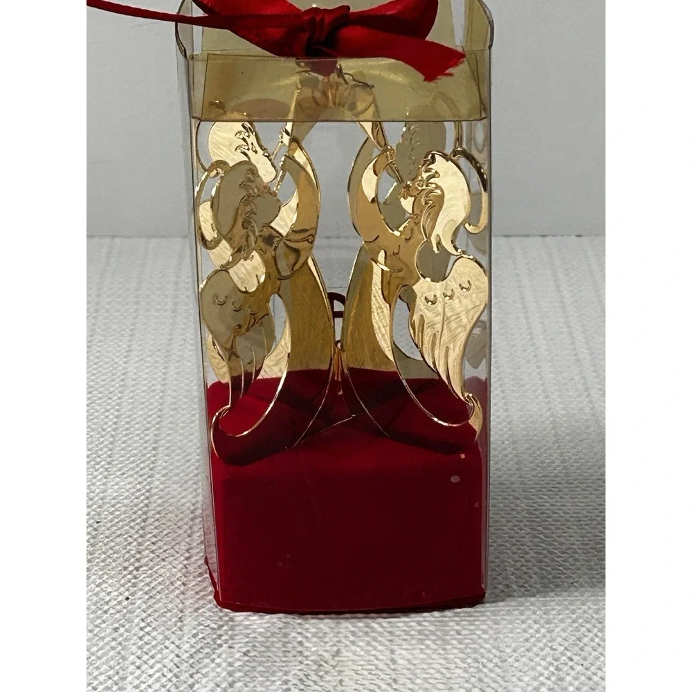 Vintage Gloria Duchin Gold Christmas Ornament 3-Dimensional‎ Angels Tree
